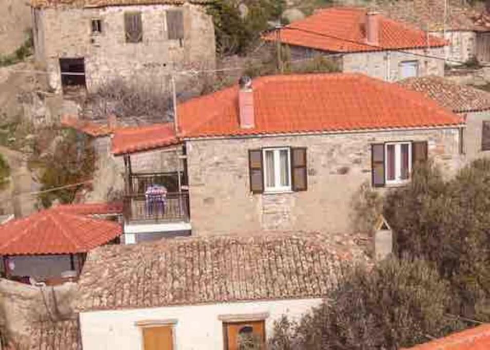 孔蒂亚斯Traditional Stone-Built House With Great View别墅 外观 照片